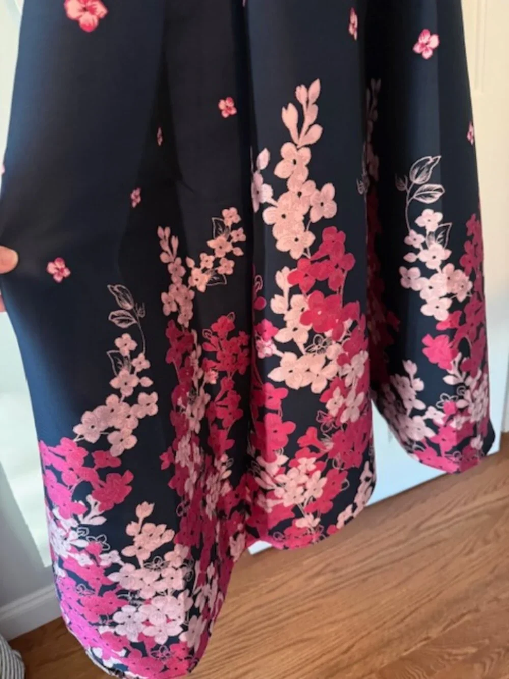 Adrianna Papell Floral Off-the-shoulder Dress, Size 10 - Picture 13 of 15